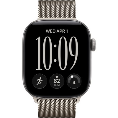 Умные часы Apple Watch Series 12 42mm GPS Space Gray Aluminum Case with Natural Milanese Loop SM/ML - фото 60719