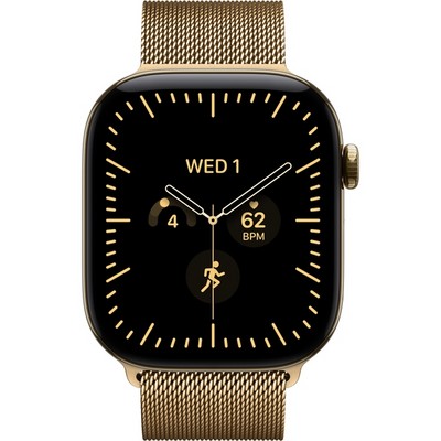 Умные часы Apple Watch Series 12 46mm GPS + Cellular Radiant Gold Titanium Case with Radiant Gold Milanese Loop SM/ML - фото 60854