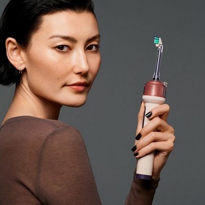Электрическая зубная щетка Dyson CameraJet Electric Toothbrush with Flosser Ceramic Pink - фото 61192