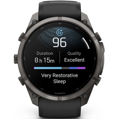 Умные часы Garmin Fenix 9 Pro 51mm Amoled Sapphire Carbon Gray DLC Titanium with Black/Pebble Gray Silicone (010-04337-16) - фото 61284
