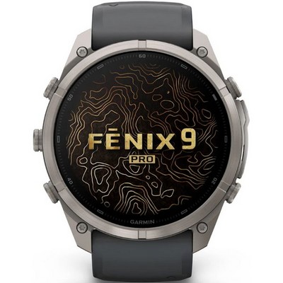 Умные часы Garmin Fenix 9 Pro 51mm Amoled Sapphire Titanium with Graphite/Black Silicone Band (010-04337-26) - фото 61295