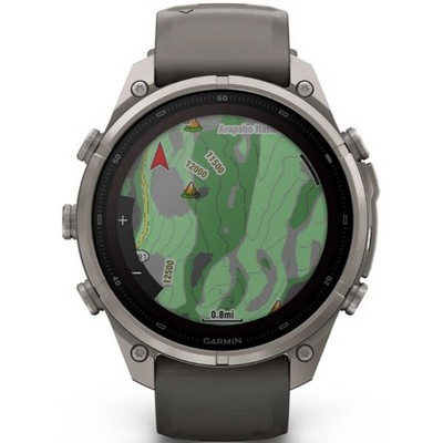 Умные часы Garmin Fenix 9 Pro 47mm Solar Sapphire Titanium with Pebble Gray/Silver Gray Silicone Band (010-04338-06) - фото 61627