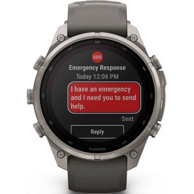 Умные часы Garmin Fenix 9 Pro 47mm Solar Sapphire Titanium with Pebble Gray/Silver Gray Silicone Band (010-04338-06) - фото 61629