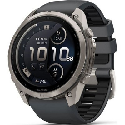 Умные часы Garmin Fenix 9 Pro inReach 51mm Amoled Sapphire Titanium with Graphite/Black Silicone Band (010-04337-21) - фото 61384