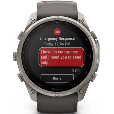 Умные часы Garmin Fenix 9 Pro inReach 51mm Solar Sapphire Titanium with Pebble Gray/Silver Gray Silicone Band (010-04339-01) - фото 61409