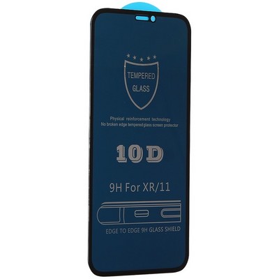 Стекло защитное MItrifON 5D Privacy Series Антишпион Твердость 9H для iPhone 11/ XR (6.1") Black - фото 12946