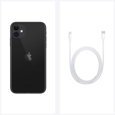 Смартфон Apple iPhone 11 128 ГБ, черный - фото 13270