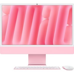 Моноблок Apple iMac 24" Retina 4,5K 2024 (M4, 10-Core CPU, 10-Core GPU, 16 Гб, 512 Гб SSD) MWV53, розовый