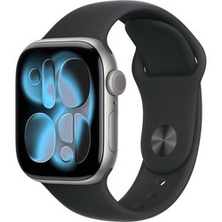 Умные часы Apple Watch Series 11, 42 mm, Space Gray Aluminium Black Sport Band