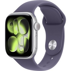 Умные часы Apple Watch Series 11, 42 mm, Silver Aluminium Purple Fog Sport Band