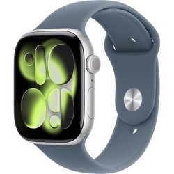 Умные часы Apple Watch Series 11, 46 mm, Silver Aluminium Anchor Blue Sport Band