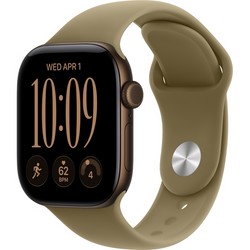 Умные часы Apple Watch Series 12 42mm GPS Dark Bronze Aluminum Case with Olive Sport Band SM/ML