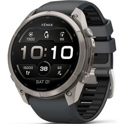 Умные часы Garmin Fenix 9 Pro 51mm Amoled Sapphire Titanium with Graphite/Black Silicone Band (010-04337-26)