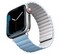 Ремешок силиконовый Uniq REVIX для Apple Watch 49/45/44/42, цвет белый/голубой (WHITE/BLUE) - фото 35342