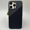 Чехол-накладка карбоновая PM для iPhone 13 Pro Max (6.7") Серо-черный - фото 42890
