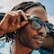 Умные очки Ray-Ban Wayfarer Matte Jeans Transparent/ Dusty Blue Polarized - фото 49895