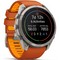Умные часы Garmin Fenix 9 Pro inReach 51mm Amoled Sapphire Titanium with Autumn Orange/Spark Orange Silicone Band (010-04337-01 - фото 61379