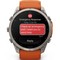 Умные часы Garmin Fenix 9 Pro inReach 51mm Amoled Sapphire Titanium with Autumn Orange/Spark Orange Silicone Band (010-04337-01 - фото 61383